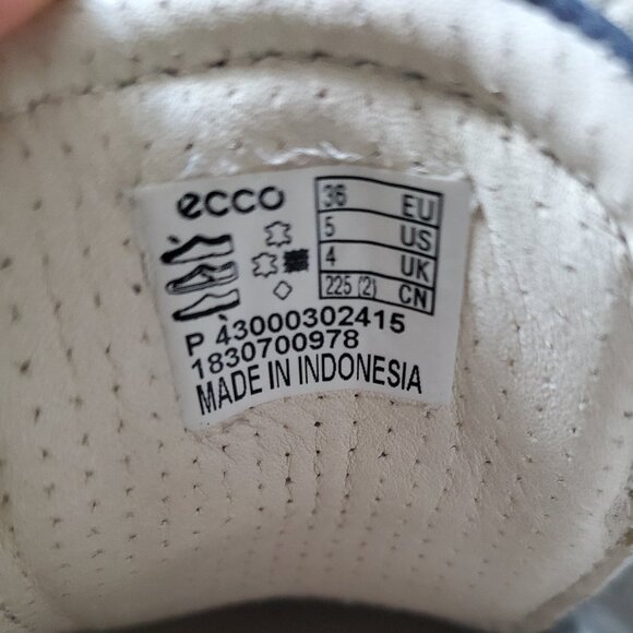 ECCO women's soft 7 sneaker | us 5 | blue suede - Picture 5 of 6